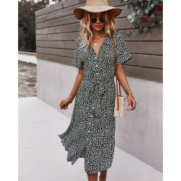 Vacation style floral dress
