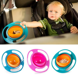 360 Rotating Avoid Food Spilling Baby feeding bowl