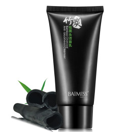 BAIMISS Bamboo Charcoal Blackhead Removing Facial Cleanser Oil-contraction Deep Cleansing Shrink Pores Acne Treatments Cleanser