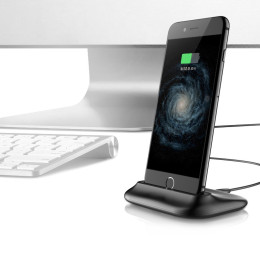 Desktop charging mobile phone holder