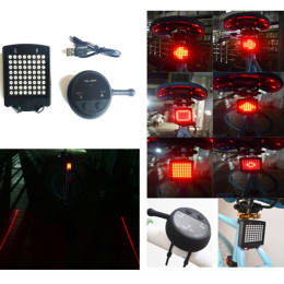 Bicycle Rear Tail Light With Wireless Remote Control