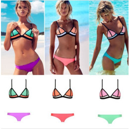 Fashion sexy bikini colour matching swimsuit