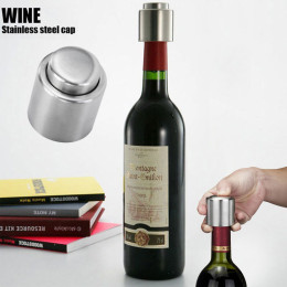 Stainless Steel Vacuum Sealed Wine Storage Bottle Stopper 