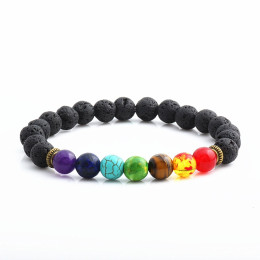 Men Women 8mm Lava Rock Bracelet