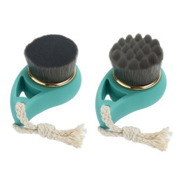 2pcs/PACK Bamboo Charcoal Facial and Deep Pore Cleansing Brushes