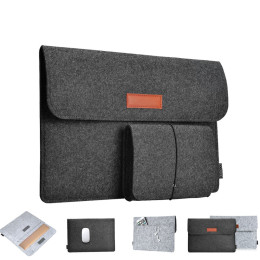 Wool Felt Fashion Soft Sleeve Bag Case For Apple Macbook 12" 13.3" 