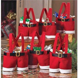 2pcs Santa Pants for Trick or Treat or Decor