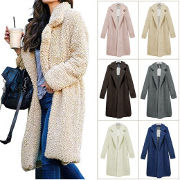 Women Winter Plush Fluffy Fleece Fur Jacket 