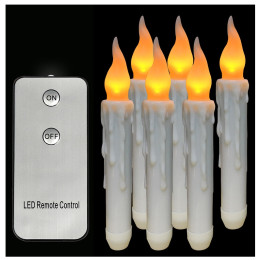 Battery Tear Fake Decorative Flameless Candle