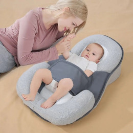15° Inclined baby wedge pillow for nursing support and reduced spit-up