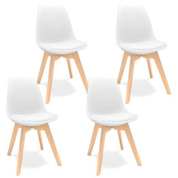 4 stole i klassisk nordisk design