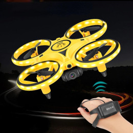 Drone i moderne design med smartwatch