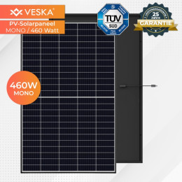 Solpanel med stort energiudbytte - 0,460 kWp