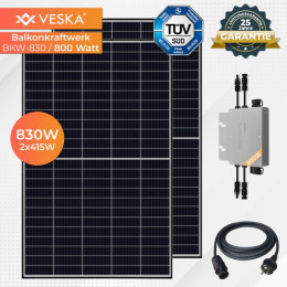 Smart solcelleanlæg med stort energiudbytte - 0,8 kWp