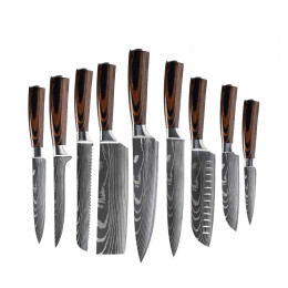 Unikke japanske køkkenknive i rustfrit stål