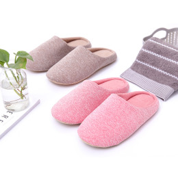 Fall and winter warm half-covered slippers with soft sole
