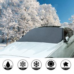 Front windshield antifreeze cover for car snow-blocking in winter