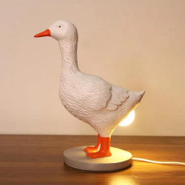 Resin Goose Laying Egg Light    