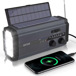 Multifunctional Solar Emergency Radio Flashlight