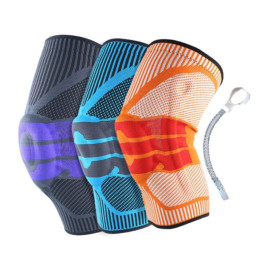 Sports Knee Pads Silicone Spring Knit Knee Pads