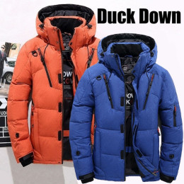 Mens Warm Winter White Duck Thick Down Jacket  Outwear 