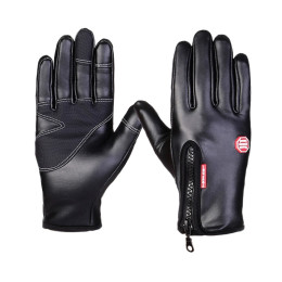 PU Waterproof Riding driving Snow Ski  Gloves with Touch Screen
