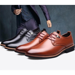 Men's Fashion Casual Pointed Toe Business Suit  Leather Shoes