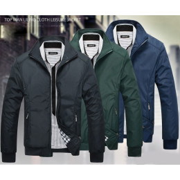 Solid color  casual jacket Outerwear Clothing
