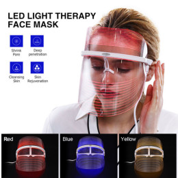 LED Photonic Skin Instrument 3 Colors Light Skin Care Facial Mask