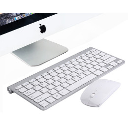 Wireless 2.4GHz Mini Keyboard Ultra-Thin Mouse Combo Set