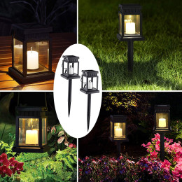 New product solar candle hanging light solar copper wire hanging light garden decorative light