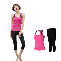 Sleeveless yoga workout clothes running suit