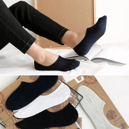 5Pair Non-Slip Invisible Low Cut Soft Breathable Cotton Socks