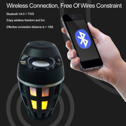 Flame Atmosphere Lamp Bluetooth Speaker