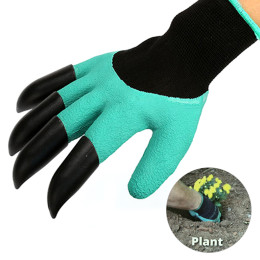 Gardening glove Digging & Planting Gloves with ABS Plastic Claws