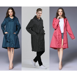 Fashion Outdoor Trench Raincoat Coat Jacket
