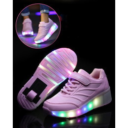 LED Wheels Luminous Roller Sneakers