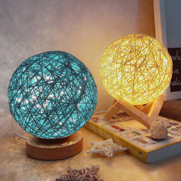 Romantic Rattan Ball Night Light