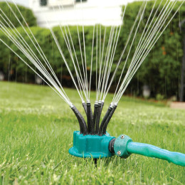 360°garden automatic multi-head sprinkler watering sprinkler shower head