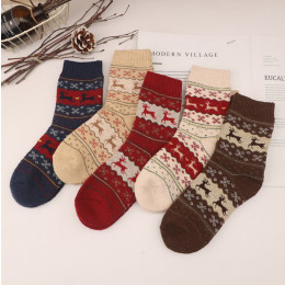 Golden Fawn Thickened Wool Socks 5 pairs