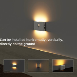 Magnetic human body induction night light