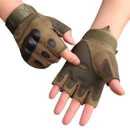 Military fan outdoor half finger gloves
