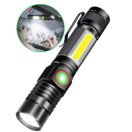 T6 rechargeable zoom mini glare flashlight