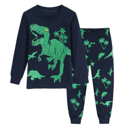 Children's Dinosaur Pattern Long Sleeve Pajamas