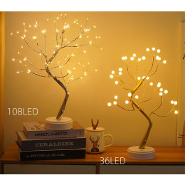 Mini Copper Wire Christmas Tree LED Lights