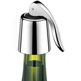 Stainless steel push wine stopper