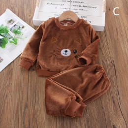 Boys and girls fleece home set