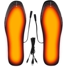 Cuttable USB heated insoles