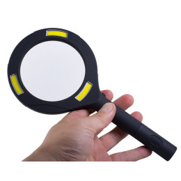 Handheld LED 3x Optical Glass Magnifying Glass