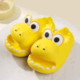 Cute dinosaur non-slip platform slippers